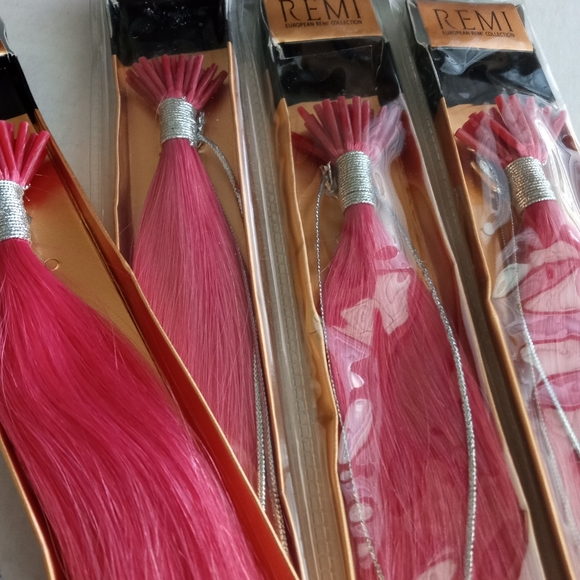 New 18" Light Pink Remy Itips Human Hair Extensions get length and fullness - Picture 7 of 13